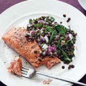 Salmon With Warm Lentil Salad