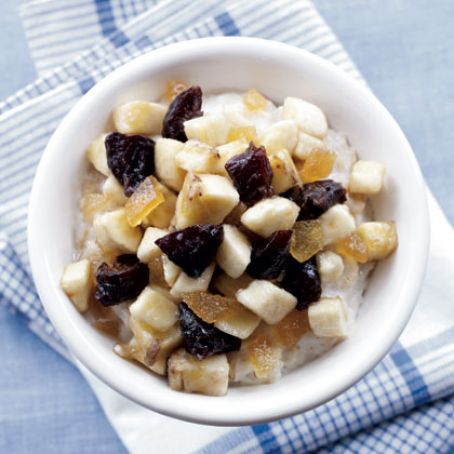 Oatmeal with Prune & Banana Compote