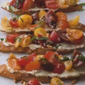 Tomato Crostini with Whipped Feta