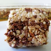 Chocolaty Pretzel Rice Cereal Treats
