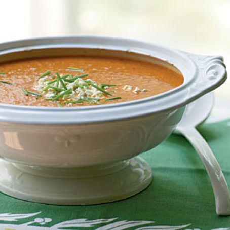 Roasted Corn, Pepper, and Tomato Chowder