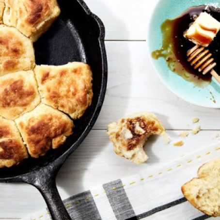 Fluffy Cathead Biscuits With Honey Butter