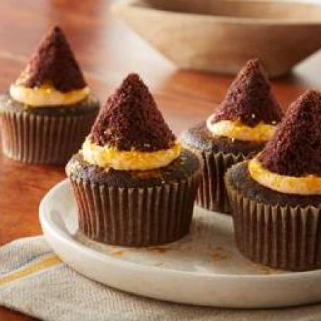 Witch's Hat Chocolate Cupcakes