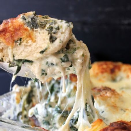 Spinach Artichoke Bubble Bake