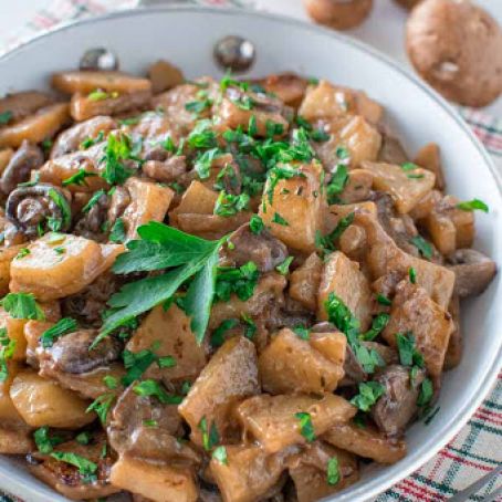Mushrooms and Potatoes