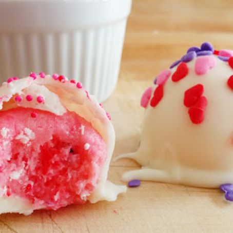 Strawberry Cake Mix Truffles