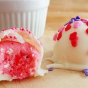 Strawberry Cake Mix Truffles