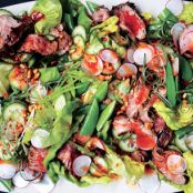 Steakhouse Salad with Red Chile Dressing and Peanuts