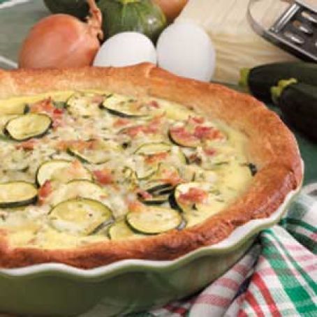 Zucchini Bacon Quiche Recipe
