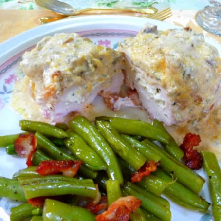 Low Carb Bacon Wrapped Stuffed Creamy Chicken