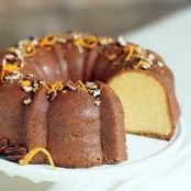 Orange Cake with Apricot Glaze