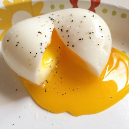 hard boiled eggs with a soft center