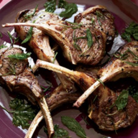 Lamb Chops with Frizzled Herbs