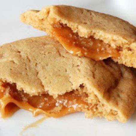 Caramel Stuffed Apple Cider Cookies