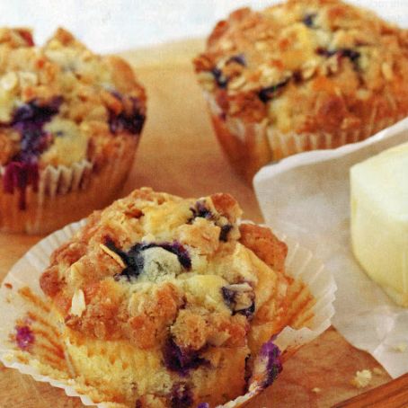 Blueberry Muffins, Strusel-Topped