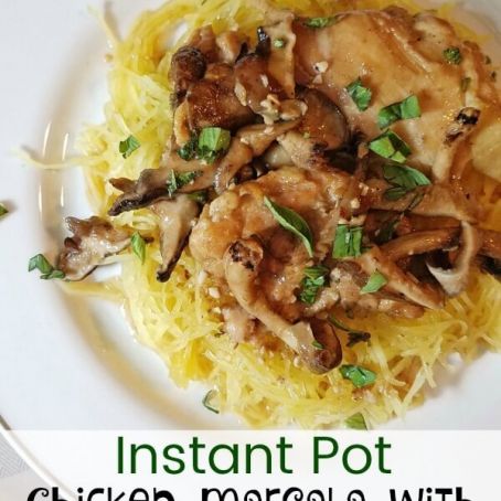 Paleo Instant Pot Chicken Marsala with Spaghetti Squash