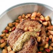 Apple-Topped Chops