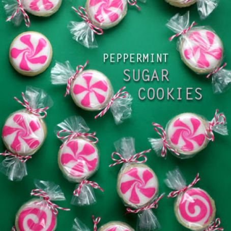 Peppermint Sugar Cookies
