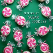 Peppermint Sugar Cookies