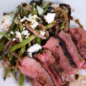 Curtis Stone's Grilled Tri-Tip with Green Bean and Red Onion