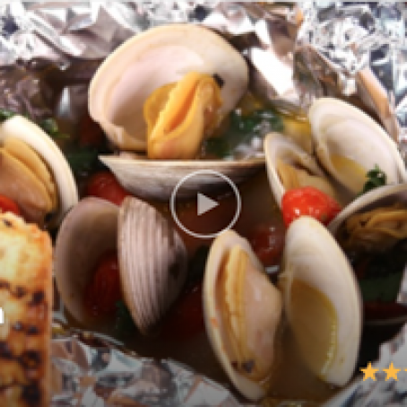 Grilled Clams with Chorizo