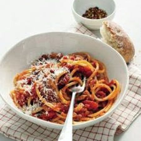 Spicy Tomato Sauce with Pancetta