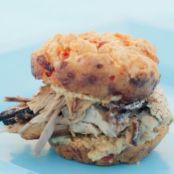 Ham And Pimiento Cheese Drop Biscuit Sandwiches