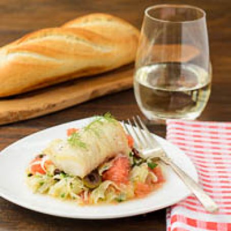 Seared Cod with Grapefruit Fennel Slaw