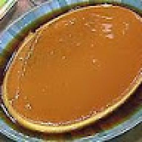 Traditional Mexican Flan Flavored with Orange and Lime