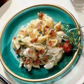 Peas, Bacon & Swiss Shells