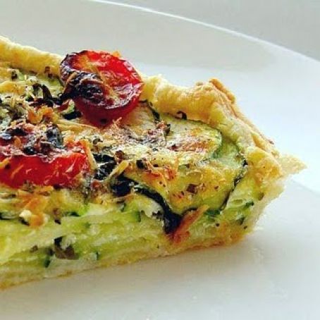 Zucchini, Tomato and Herb Tart