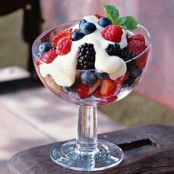 Berries with Tequila Cream