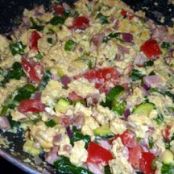 Ham and Veggie Scramble