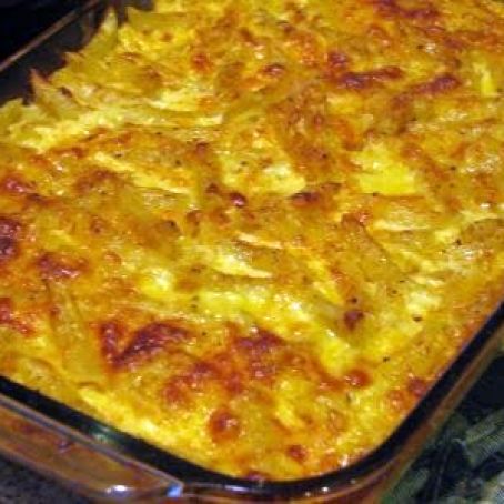 creamy cheese and bacon  and chicken strips pasta