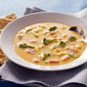 Velveeta & Ham Broccoli Soup