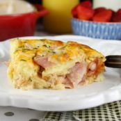 Ham and Cheese Breakfast Casserole