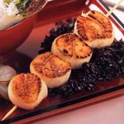 Seared Scallops with Asian Lime-chile Sauce