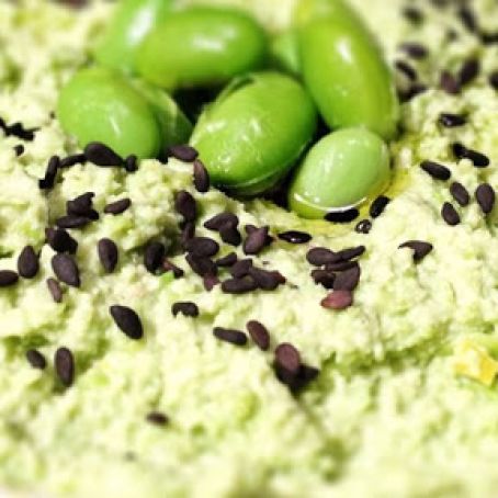 Cilantro Edamame Hummus