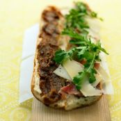 Prosciutto and Fig-Spread Sandwich