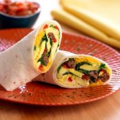 Freezer Sausage and Egg Breakfast Burritos