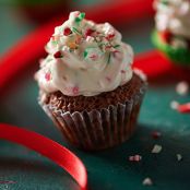 CHOCOLATE BROWNIES WITH PEPPERMINT ICING