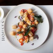 Fried Squash with Sage Honey, Parmesan and Pickled Chiles