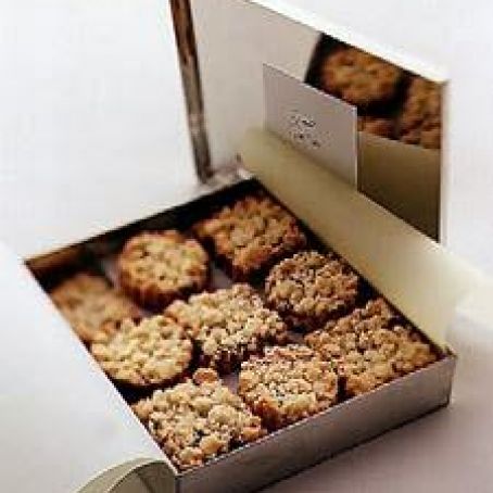 Raspberry Almond Crumb Cookies