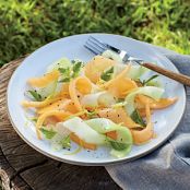 Shaved Melon Salad with Lemon-Sherry Dressing