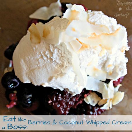 Berries and Coconut Whipped Cream