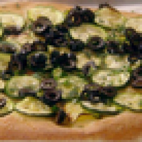 Zucchini and Olive Flatbread