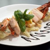 TEMPURA DE PESCADOS Y MARISCOS AL VODKA