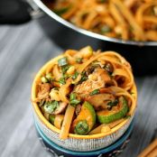 One Pot Spicy Thai Noodles