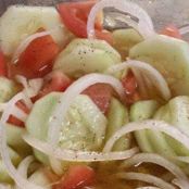 Cucumber, Onion, and Tomato Salad