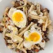 Strozzapreti With Mushrooms And Ricotta